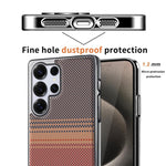Custodia per telefono Palida con texture in Kevlar elettrolitico antiurto., For Samsung Galaxy S26 Ultra 5G, For Samsung Galaxy S26 5G, For Samsung Galaxy S25 5G, For Samsung Galaxy S25 Ultra 5G, For Samsung Galaxy S24 Ultra 5G, For Samsung Galaxy S24 5G