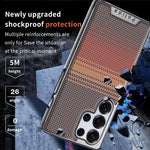Custodia per telefono Palida con texture in Kevlar elettrolitico antiurto., For Samsung Galaxy S26 Ultra 5G, For Samsung Galaxy S26 5G, For Samsung Galaxy S25 5G, For Samsung Galaxy S25 Ultra 5G, For Samsung Galaxy S24 Ultra 5G, For Samsung Galaxy S24 5G