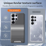 Custodia per telefono Palida con texture in Kevlar elettrolitico antiurto., For Samsung Galaxy S26 Ultra 5G, For Samsung Galaxy S26 5G, For Samsung Galaxy S25 5G, For Samsung Galaxy S25 Ultra 5G, For Samsung Galaxy S24 Ultra 5G, For Samsung Galaxy S24 5G