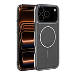 Cornice galvanizzata in ecopelle, custodia magnetica antiurto per telefono., For iPhone 17 Pro Max, For iPhone 17 Pro, For iPhone 17, For iPhone 16 Pro Max