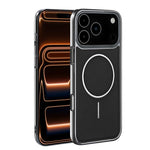 Cornice galvanizzata in ecopelle, custodia magnetica antiurto per telefono., For iPhone 17 Pro Max, For iPhone 17 Pro, For iPhone 17, For iPhone 16 Pro Max