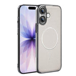 Cornice galvanizzata in ecopelle, custodia magnetica antiurto per telefono., For iPhone 17 Pro Max, For iPhone 17 Pro, For iPhone 17, For iPhone 16 Pro Max