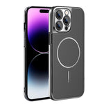 Cornice galvanizzata in ecopelle, custodia magnetica antiurto per telefono., For iPhone 14, For iPhone 14 Pro, For iPhone 14 Pro Max, For iPhone 13 Pro Max
