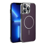 Cornice galvanizzata in ecopelle, custodia magnetica antiurto per telefono., For iPhone 14, For iPhone 14 Pro, For iPhone 14 Pro Max, For iPhone 13 Pro Max