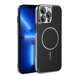 Cornice galvanizzata in ecopelle, custodia magnetica antiurto per telefono., For iPhone 13 Pro, For iPhone 13, For iPhone 12, For iPhone 12 Pro Max