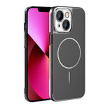 Cornice galvanizzata in ecopelle, custodia magnetica antiurto per telefono., For iPhone 13 Pro, For iPhone 13, For iPhone 12, For iPhone 12 Pro Max