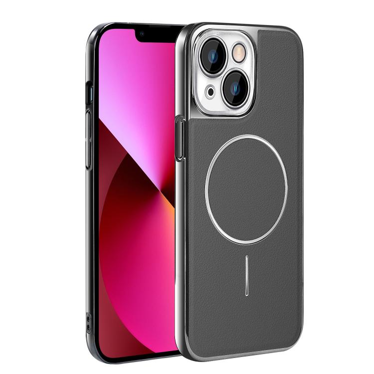 Cornice galvanizzata in ecopelle, custodia magnetica antiurto per telefono., For iPhone 13 Pro, For iPhone 13, For iPhone 12, For iPhone 12 Pro Max