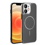 Cornice galvanizzata in ecopelle, custodia magnetica antiurto per telefono., For iPhone 13 Pro, For iPhone 13, For iPhone 12, For iPhone 12 Pro Max