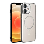 Cornice galvanizzata in ecopelle, custodia magnetica antiurto per telefono., For iPhone 13 Pro, For iPhone 13, For iPhone 12, For iPhone 12 Pro Max