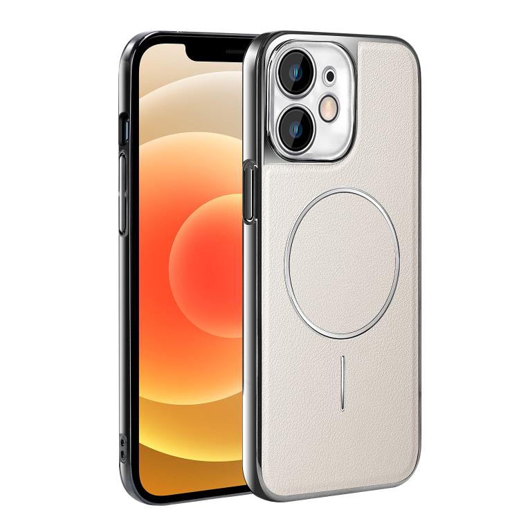 Cornice galvanizzata in ecopelle, custodia magnetica antiurto per telefono., For iPhone 13 Pro, For iPhone 13, For iPhone 12, For iPhone 12 Pro Max