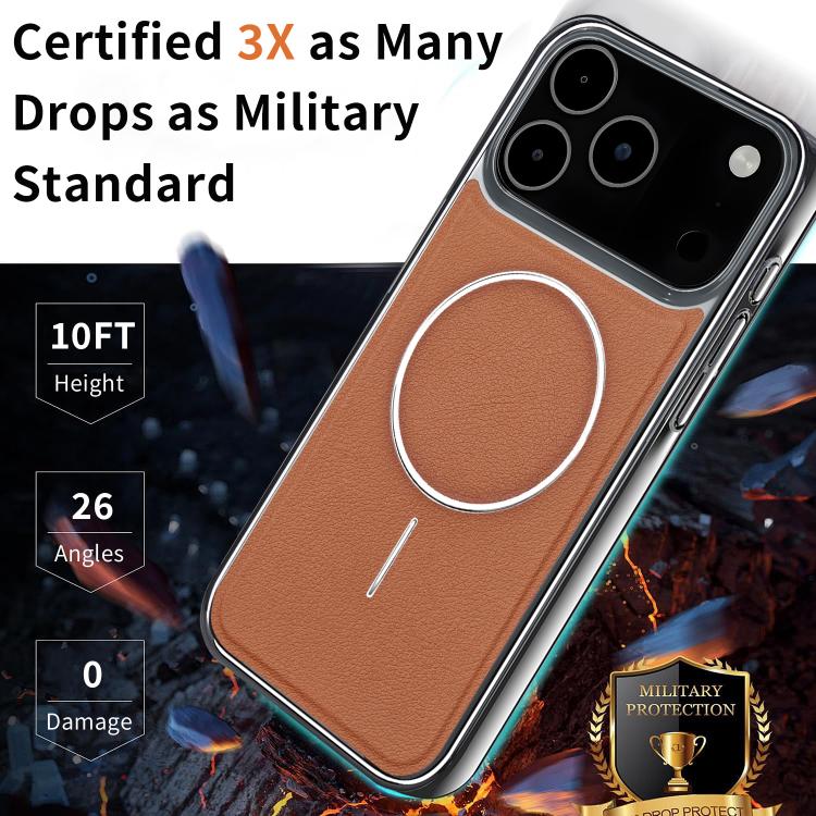 Cornice galvanizzata in ecopelle, custodia magnetica antiurto per telefono., For iPhone 15 Pro, For iPhone 15 Plus, For iPhone 15, For iPhone 14 Plus