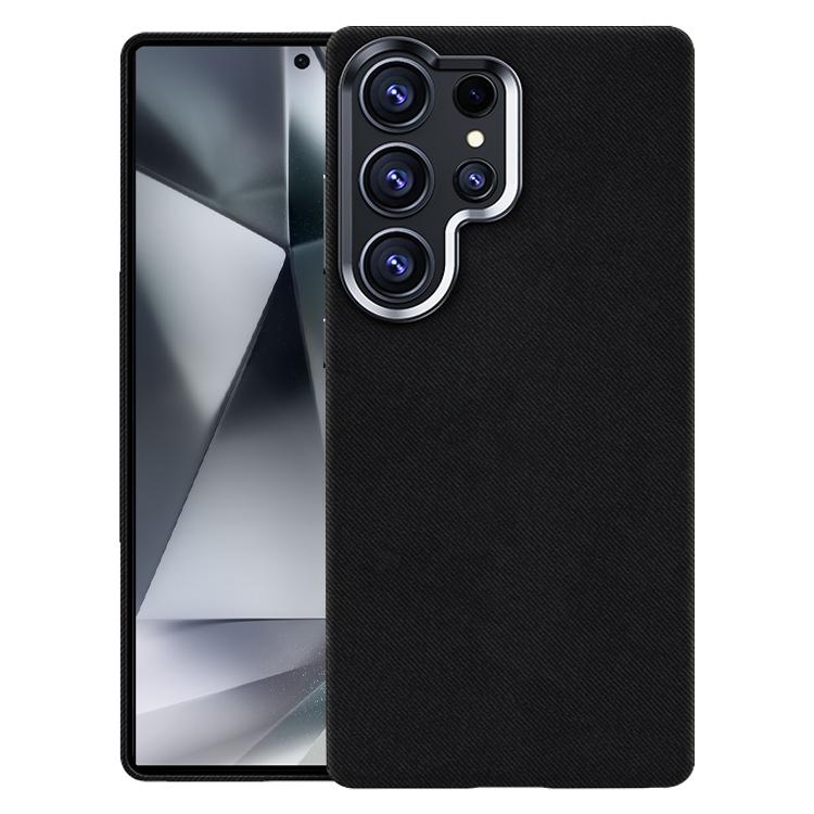 Custodia per telefono magnetica a copertura totale con texture in flanella, For Samsung Galaxy S25+ 5G / S24+ 5G, For Samsung Galaxy S25 Ultra 5G, For Samsung Galaxy S24 Ultra 5G, For Samsung Galaxy S23 Ultra 5G