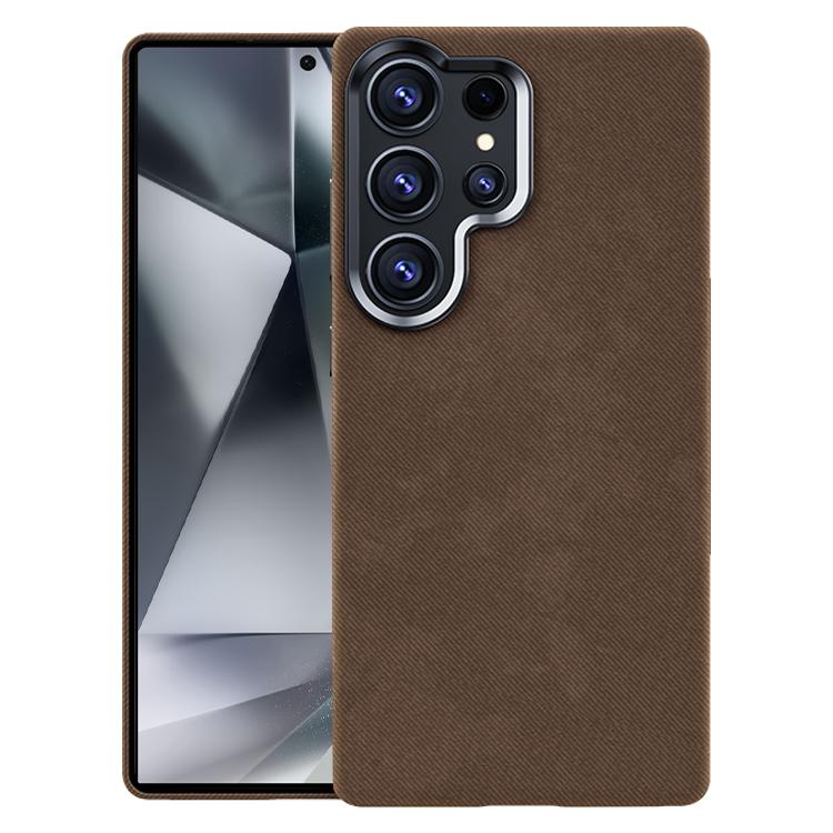 Custodia per telefono magnetica a copertura totale con texture in flanella, For Samsung Galaxy S25+ 5G / S24+ 5G, For Samsung Galaxy S25 Ultra 5G, For Samsung Galaxy S24 Ultra 5G, For Samsung Galaxy S23 Ultra 5G
