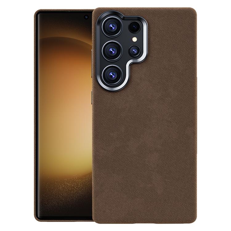Custodia per telefono magnetica a copertura totale con texture in flanella, For Samsung Galaxy S25+ 5G / S24+ 5G, For Samsung Galaxy S25 Ultra 5G, For Samsung Galaxy S24 Ultra 5G, For Samsung Galaxy S23 Ultra 5G