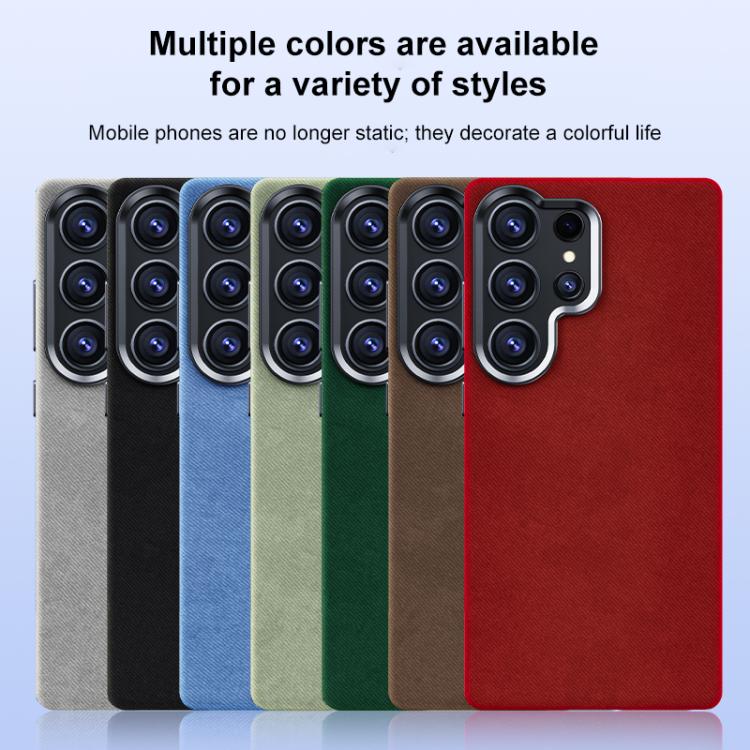 Custodia per telefono magnetica a copertura totale con texture in flanella, For Samsung Galaxy S26+ 5G, For Samsung Galaxy S26 Ultra 5G, For Samsung Galaxy S26 5G, For Samsung Galaxy S25 5G / S24 5G