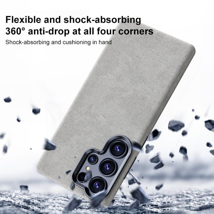Custodia per telefono magnetica a copertura totale con texture in flanella, For Samsung Galaxy S26+ 5G, For Samsung Galaxy S26 Ultra 5G, For Samsung Galaxy S26 5G, For Samsung Galaxy S25 5G / S24 5G