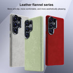 Custodia per telefono magnetica a copertura totale con texture in flanella, For Samsung Galaxy S26+ 5G, For Samsung Galaxy S26 Ultra 5G, For Samsung Galaxy S26 5G, For Samsung Galaxy S25 5G / S24 5G