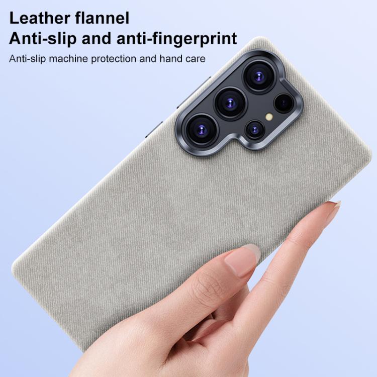 Custodia per telefono magnetica a copertura totale con texture in flanella, For Samsung Galaxy S26+ 5G, For Samsung Galaxy S26 Ultra 5G, For Samsung Galaxy S26 5G, For Samsung Galaxy S25 5G / S24 5G