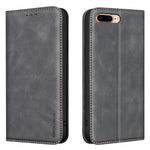 Custodia per telefono in pelle vegana con texture in pelle di vitello BINFEN COLOR, magnetica e con RFID integrato., For iPhone XR, For iPhone XS Max, For iPhone 8 Plus/6 Plus/7 Plus