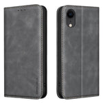 Custodia per telefono in pelle vegana con texture in pelle di vitello BINFEN COLOR, magnetica e con RFID integrato., For iPhone XR, For iPhone XS Max, For iPhone 8 Plus/6 Plus/7 Plus