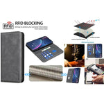 Custodia per telefono in pelle vegana con texture in pelle di vitello BINFEN COLOR, magnetica e con RFID integrato., For iPhone XR, For iPhone XS Max, For iPhone 8 Plus/6 Plus/7 Plus