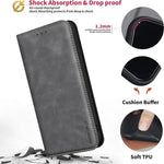 Custodia per telefono in pelle vegana con texture in pelle di vitello BINFEN COLOR, magnetica e con RFID integrato., For iPhone XR, For iPhone XS Max, For iPhone 8 Plus/6 Plus/7 Plus