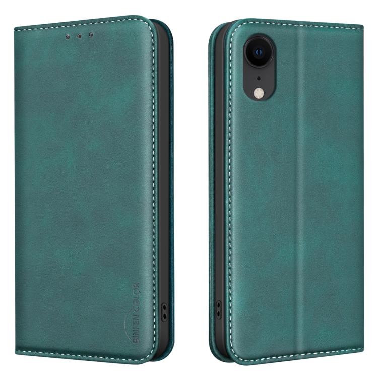Custodia per telefono in pelle vegana con texture in pelle di vitello BINFEN COLOR, magnetica e con RFID integrato., For iPhone XR, For iPhone XS Max, For iPhone 8 Plus/6 Plus/7 Plus