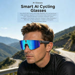 Occhiali da ciclismo intelligenti L805 con intelligenza artificiale e fotocamera stabilizzata da 8 MP