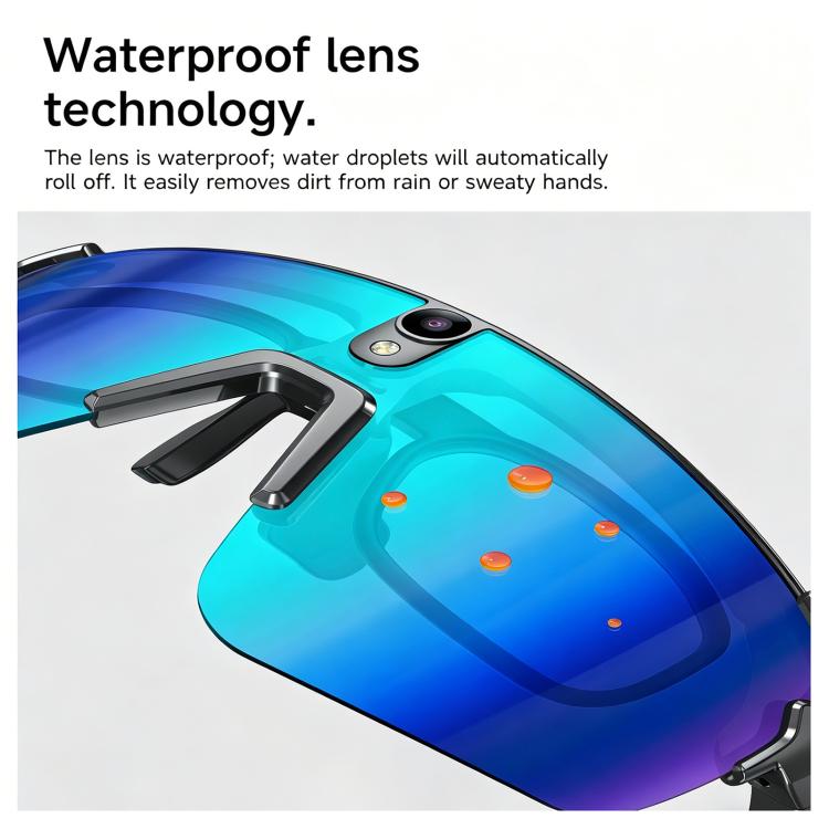 Occhiali da ciclismo intelligenti L805 con intelligenza artificiale e fotocamera stabilizzata da 8 MP
