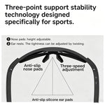 Occhiali da ciclismo intelligenti L805 con intelligenza artificiale e fotocamera stabilizzata da 8 MP