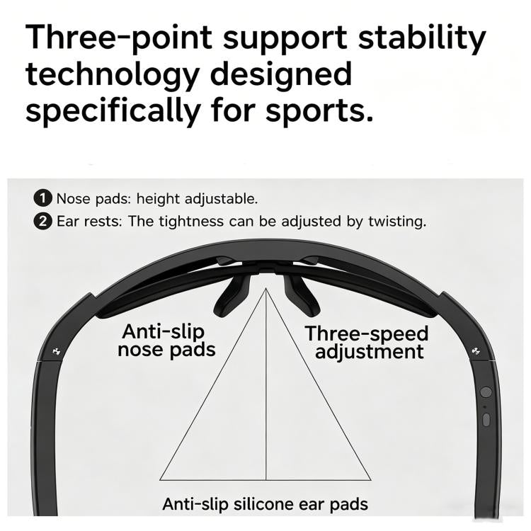 Occhiali da ciclismo intelligenti L805 con intelligenza artificiale e fotocamera stabilizzata da 8 MP