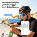 Occhiali da ciclismo intelligenti L805 con intelligenza artificiale e fotocamera stabilizzata da 8 MP