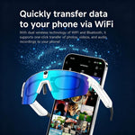 Occhiali da ciclismo intelligenti L805 con intelligenza artificiale e fotocamera stabilizzata da 8 MP