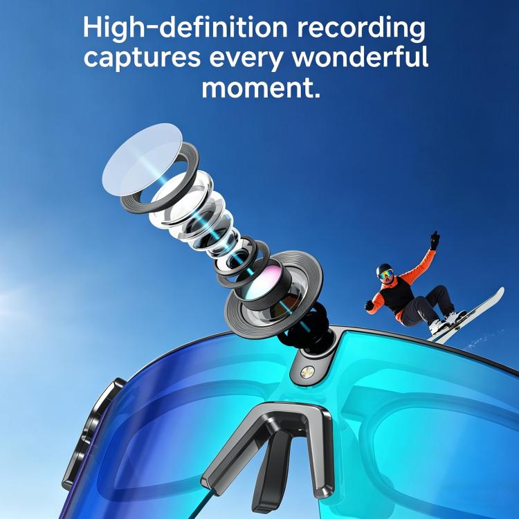 Occhiali da ciclismo intelligenti L805 con intelligenza artificiale e fotocamera stabilizzata da 8 MP