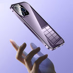 Custodia per telefono in vetro temperato HD con doppia fibbia magnetica., For iPhone 17 Pro Max, For iPhone 17 Pro