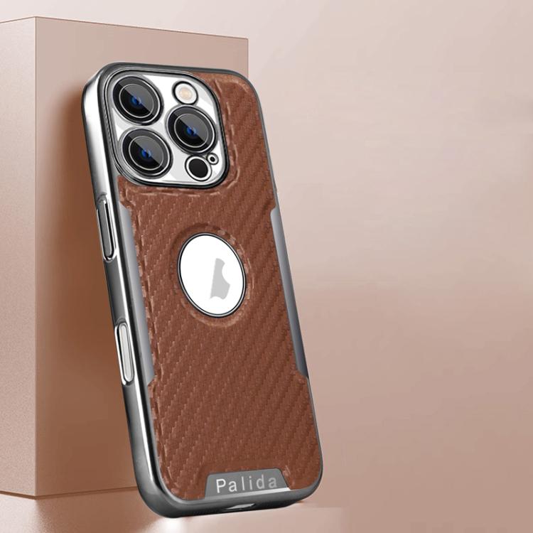 Custodia per telefono Palida Y7 con pellicola protettiva effetto fibra di carbonio elettrolitica., For iPhone 16 Pro Max, For iPhone 16 Pro, For iPhone 16, For iPhone 15 Pro Max