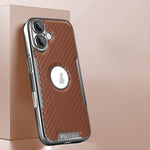 Custodia per telefono Palida Y7 con pellicola protettiva effetto fibra di carbonio elettrolitica., For iPhone 17 Pro Max, For iPhone 17 Pro, For iPhone 17, For iPhone Air
