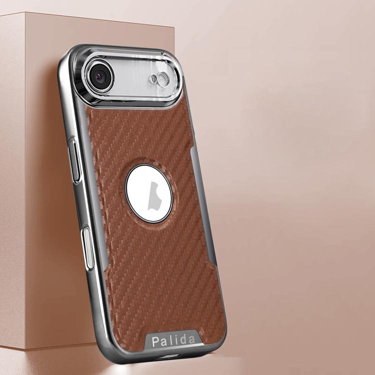 Custodia per telefono Palida Y7 con pellicola protettiva effetto fibra di carbonio elettrolitica., For iPhone 17 Pro Max, For iPhone 17 Pro, For iPhone 17, For iPhone Air