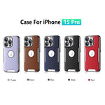 Custodia per telefono Palida Y7 con pellicola protettiva effetto fibra di carbonio elettrolitica., For iPhone 16 Pro Max, For iPhone 16 Pro, For iPhone 16, For iPhone 15 Pro Max