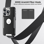 Custodia per telefono Palida Y7 con pellicola protettiva effetto fibra di carbonio elettrolitica., For iPhone 17 Pro Max, For iPhone 17 Pro, For iPhone 17, For iPhone Air