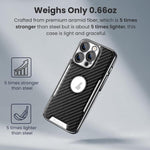 Custodia per telefono Palida Y7 con pellicola protettiva effetto fibra di carbonio elettrolitica., For iPhone 17 Pro Max, For iPhone 17 Pro, For iPhone 17, For iPhone Air
