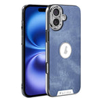 Custodia per telefono Palida Y13 con texture Mecha Denim a copertura totale, For iPhone 16, For iPhone 15 Pro Max, For iPhone 15 Pro, For iPhone 15, For iPhone 14, For iPhone 14 Pro