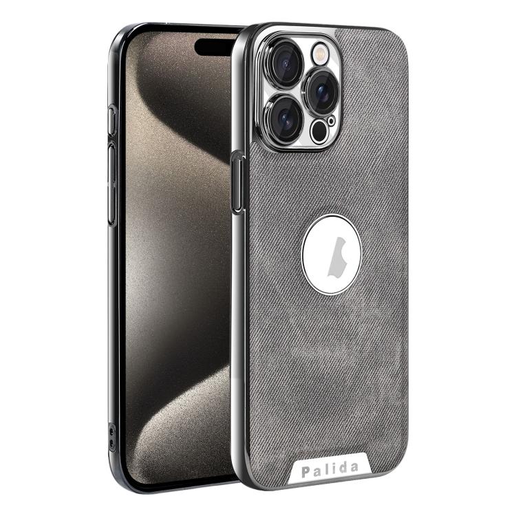 Custodia per telefono Palida Y13 con texture Mecha Denim a copertura totale, For iPhone 16, For iPhone 15 Pro Max, For iPhone 15 Pro, For iPhone 15, For iPhone 14, For iPhone 14 Pro