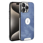 Custodia per telefono Palida Y13 con texture Mecha Denim a copertura totale, For iPhone 16, For iPhone 15 Pro Max, For iPhone 15 Pro, For iPhone 15, For iPhone 14, For iPhone 14 Pro