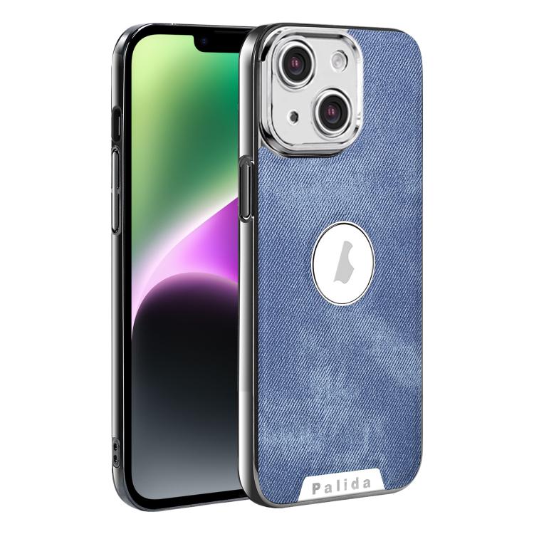 Custodia per telefono Palida Y13 con texture Mecha Denim a copertura totale, For iPhone 16, For iPhone 15 Pro Max, For iPhone 15 Pro, For iPhone 15, For iPhone 14, For iPhone 14 Pro
