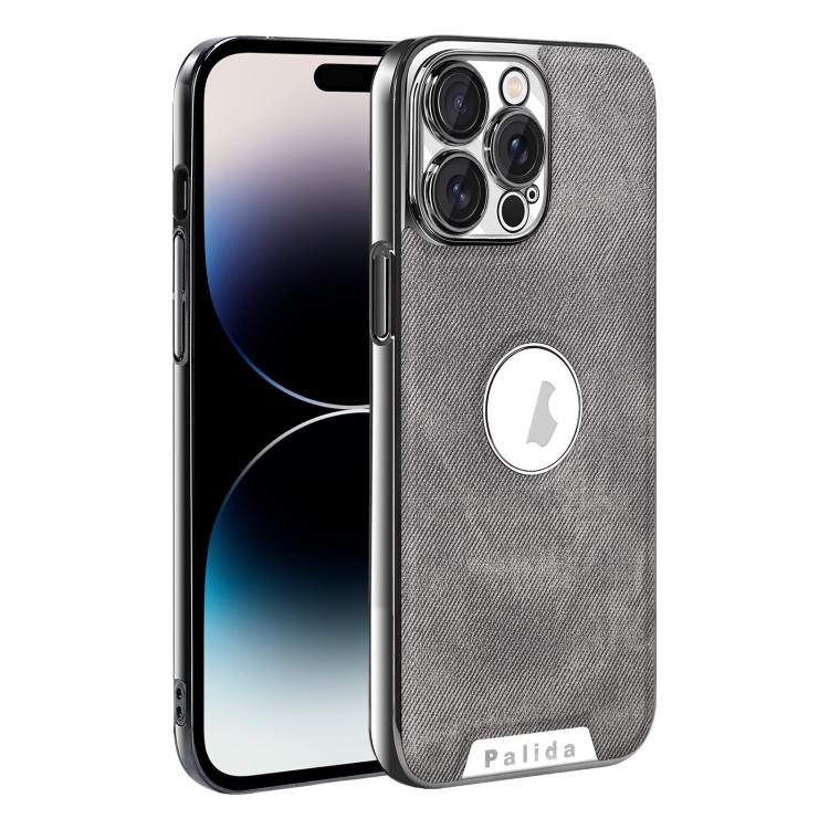 Custodia per telefono Palida Y13 con texture Mecha Denim a copertura totale, For iPhone 16, For iPhone 15 Pro Max, For iPhone 15 Pro, For iPhone 15, For iPhone 14, For iPhone 14 Pro