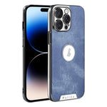 Custodia per telefono Palida Y13 con texture Mecha Denim a copertura totale, For iPhone 14 Pro Max, For iPhone 13 Pro Max, For iPhone 13 Pro, For iPhone 13