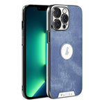 Custodia per telefono Palida Y13 con texture Mecha Denim a copertura totale, For iPhone 14 Pro Max, For iPhone 13 Pro Max, For iPhone 13 Pro, For iPhone 13