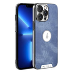 Custodia per telefono Palida Y13 con texture Mecha Denim a copertura totale, For iPhone 14 Pro Max, For iPhone 13 Pro Max, For iPhone 13 Pro, For iPhone 13