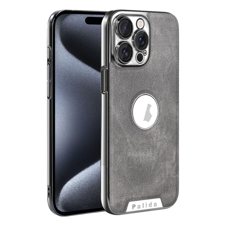 Custodia per telefono Palida Y13 con texture Mecha Denim a copertura totale, For iPhone 16, For iPhone 15 Pro Max, For iPhone 15 Pro, For iPhone 15, For iPhone 14, For iPhone 14 Pro
